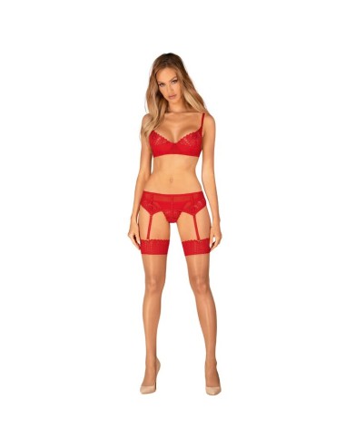 OBSESSIVE - INGRIDIA ROTE STRUMPFHOSE XS/S