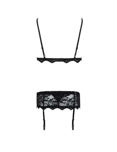 LIVCO CORSETTI FASHION - BELITA LC 90231 BH + HÖSCHE + STRUMPFGÜRTEL SCHWARZ L/XL