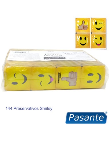 PASANTE - KONDOME SMILEY BEUTEL 144 EINHEITEN