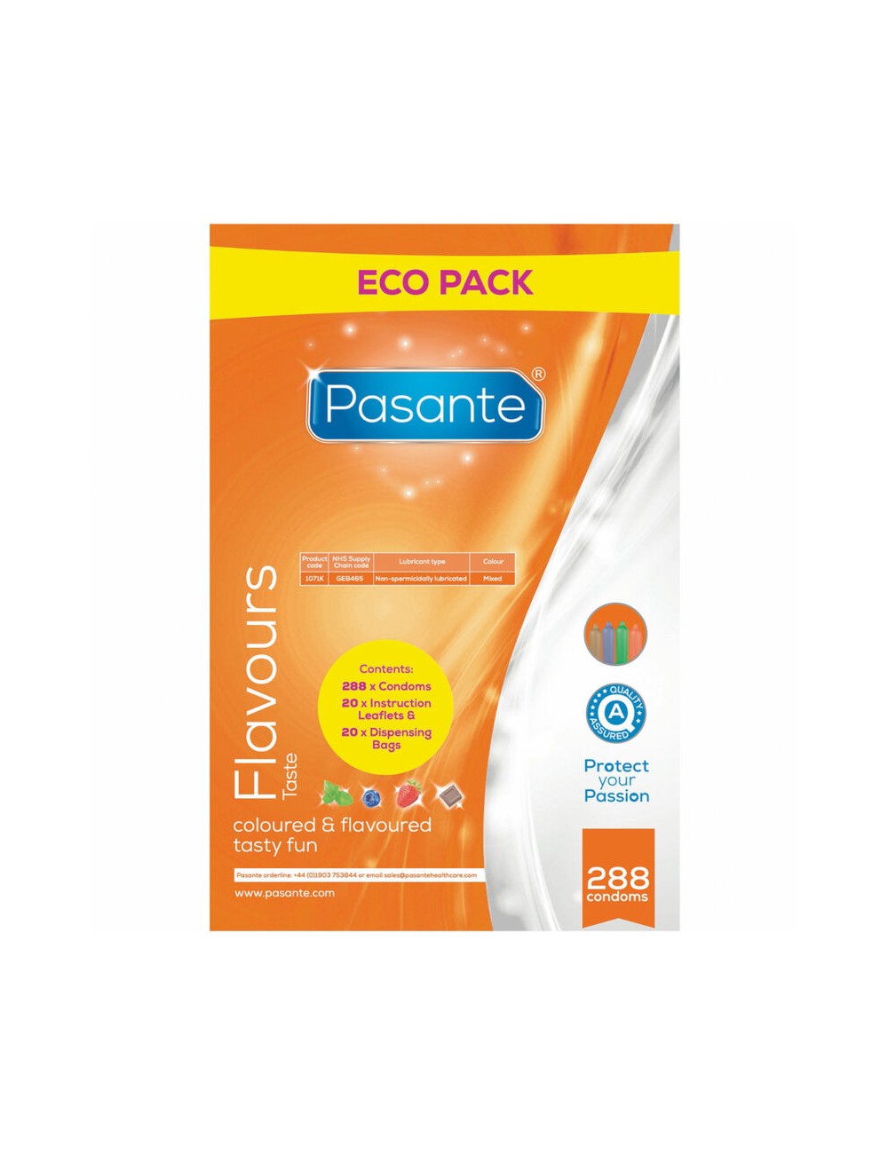 PASANTE - KONDOME ECO PACK AROMEN BEUTEL 288 EINHEITEN PASANTE - KONDOME ECO PACK AROMEN BEUTEL 288 EINHEITEN
