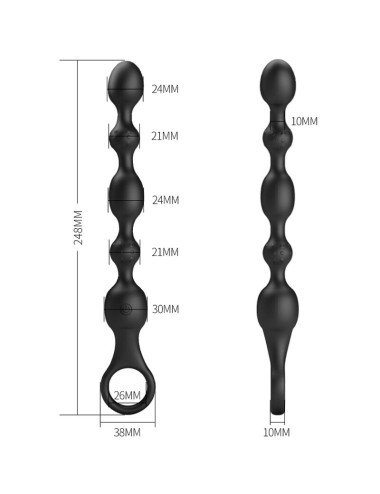PRETTY LOVE - VAN ANAL BALLS 10 VIBRATIONEN WIEDERAUFLADBARES SILIKON