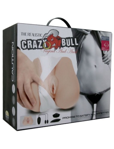 CRAZY BULL - REALISTISCHE VAGINA UND ANUS MIT VIBRATIONSPOSITION 3