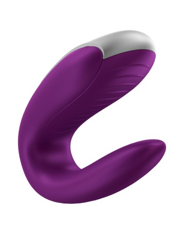 SATISFYER - DOUBLE FUN PARTNER VIBRATOR LILA