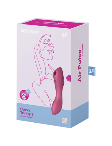 SATISFYER - CURVY TRINITY 3 AIR PULSE VIBRATOR ROT