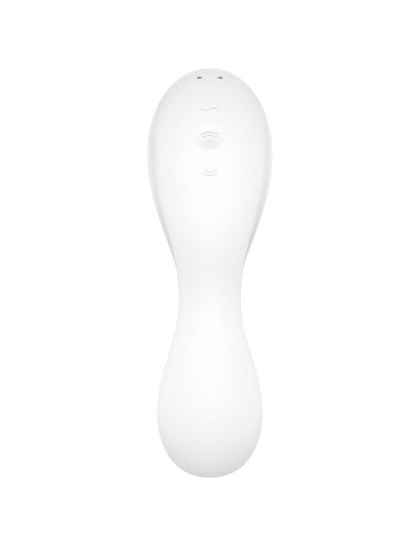SATISFYER - CURVY TRINITY 5 AIR PULSE STIMULATOR & VIBRATOR APP WEISS