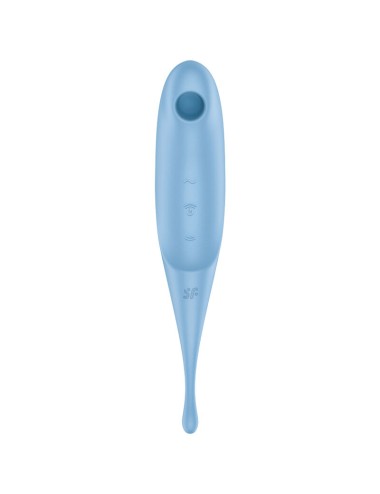 SATISFYER TWIRLING PRO AIR PULSE STIMULATOR & VIBRATOR ? BLAU