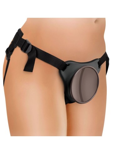 KING COCK - ELITE DELUXE VERSTELLBARES HARNESS-KIT RING MIT HODEN & DILDO 20.3 CM