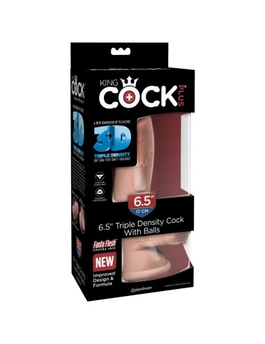 KING COCK - DREIFACHER DICHTEHAHN 14 CM