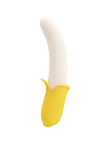 PRETTY LOVE - BANANA GEEK SUPER POWER 7 VIBRATIONEN UP&DOWN SILIKON SCHWARZ