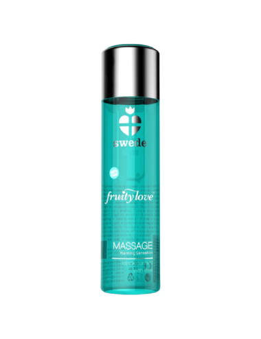 SWEDE - FRUITY LOVE MASSAGEÖL MIT WÄRMENDEM EFFEKT SCHWARZE JOHANNISBEERE UND LIMETTE 120 ML