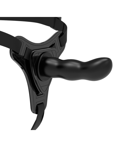 FETISH SUBMISSIVE HARNESS - SCHWARZES SILIKON G-SPOT 16 CM