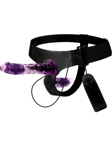 HARNESS ATTRACTION - RODNEY DOUBLE PENETRACI N VIBRATOR 18 CM -O- 3.5 CM