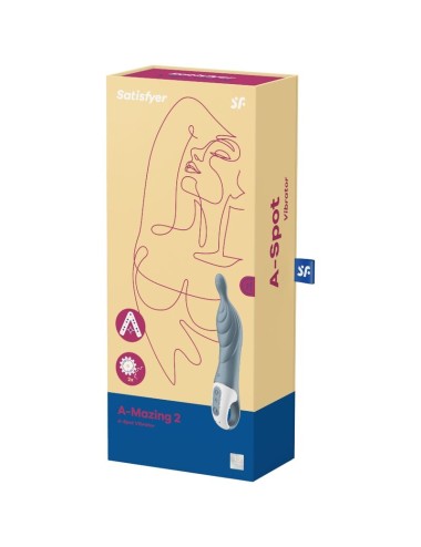 SATISFYER - AMAZING 2 ASPOT VIBRATOR GRAU