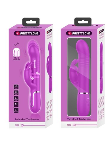 PRETTY LOVE - COALE RABBIT VIBRATOR PERLEN VIOLET