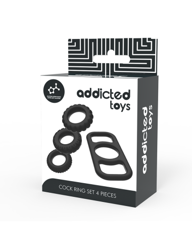 ADDICTED TOYS - COCK RING SET 4 STÜCK