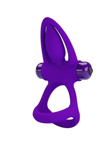 PRETTY LOVE - VIBRATORRING 10 VIBRATIONEN LILA SILIKON