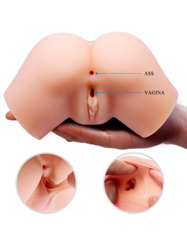 CRAZY BULL - REALISTISCHER VAGINA- UND ANUS-VIBRATOR SAMANTHA