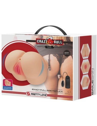 CRAZY BULL - REALISTISCHER VAGINA- UND ANUS-KYLIE-VIBRATOR