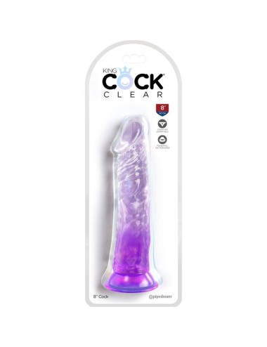 KING COCK - CLEAR REALISTISCHER PENIS 19.7 CM LILA