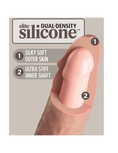 KING COCK - ELITE REALISTISCHER SILIKONDILDO 15.2 CM