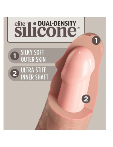 KING COCK - ELITE REALISTISCHER SILIKONDILDO 17.8 CM