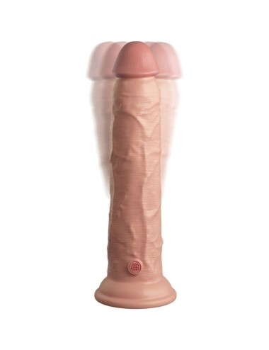 KING COCK - ELITE REALISTISCHER DILDO VIBRATOR & SILIKON FERNBEDIENUNG 23 CM