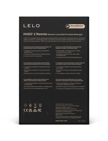 LELO - HUGO 2 PROSTATAMASSAGER MIT FERNBEDIENUNG SCHWARZ