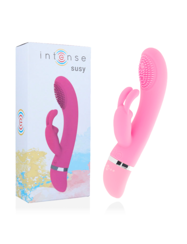 INTENSE - SUSY OSZILLIERENDER VIBRATOR AUS SILIKON KANINCHEN ROSA