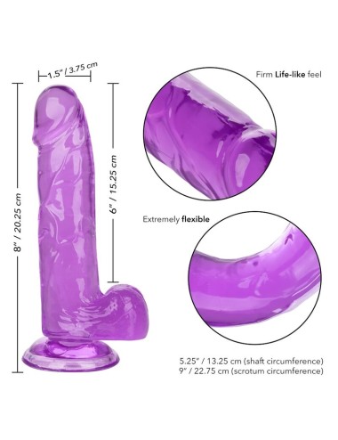 CALIFORNIA EXOTICS - GRÖSSE KÖNIGIN-DILDO LILA 15.3 CM