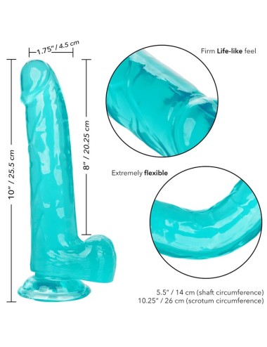 CALIFORNIA EXOTICS - GRÖSSE KÖNIGIN-DILDO BLAU 20.3 CM