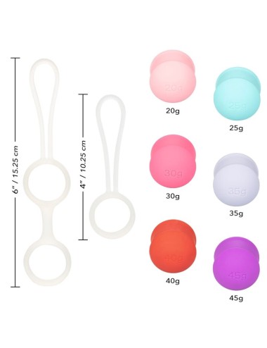 CALIFORNIA EXOTICS - SHE-OLOGY SET BOLAS KEGEL INTERCAMBIABLES