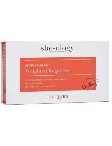 CALIFORNIA EXOTICS - SHE-OLOGY SET BOLAS KEGEL INTERCAMBIABLES