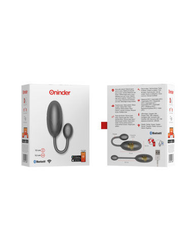 ONINDER - TOKYO VIBRIERENDES EI SCHWARZ 7,5 X 3,2 CM KOSTENLOSE APP