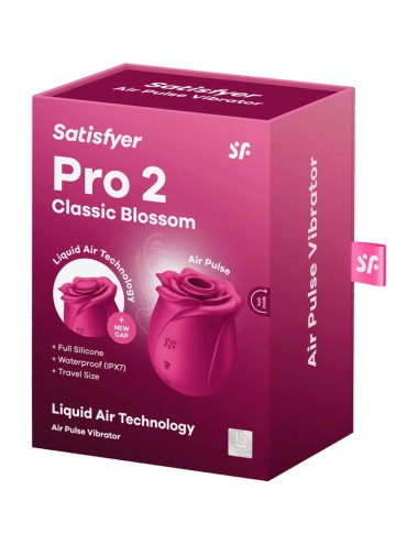 SATISFYER - AIR PULSE PRO 2 CLASSIC BLOSSOM VIBRATOR