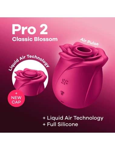 SATISFYER - AIR PULSE PRO 2 CLASSIC BLOSSOM VIBRATOR