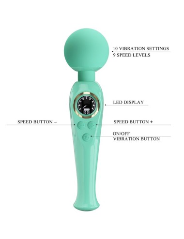 PRETTY LOVE - SKYLER GREEN WAND VIBRATOR
