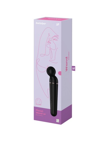 SATISFYER - PLANET WAND-ER VIBRATOR MASSAGER SCHWARZ