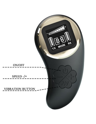 PRETTY LOVE - NATHAN DOUBLE PLEASURE VIBRATOR MIT FERNBEDIENUNG