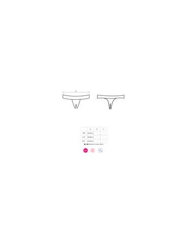 OBSESSIVE - MIAMOR OUVERT THONG XXL