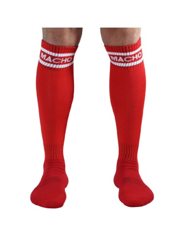 MACHO - LANGE SOCKEN EINE GRÖSSE ROT