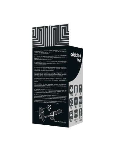 ADDICTED TOYS - ANALPLUG MIT DOPPELTEM SCHWARZEN RING