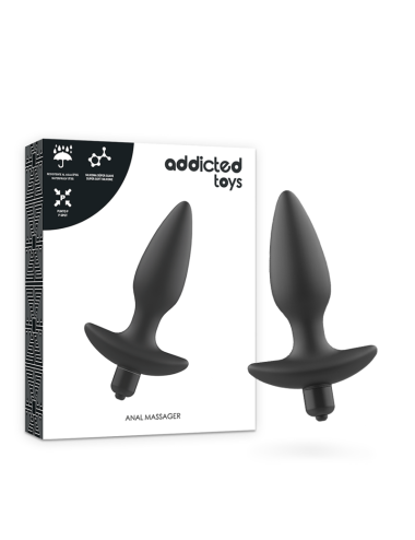 ADDICTED TOYS - MASSAGER PLUG ANAL MIT VIBRATION SCHWARZ