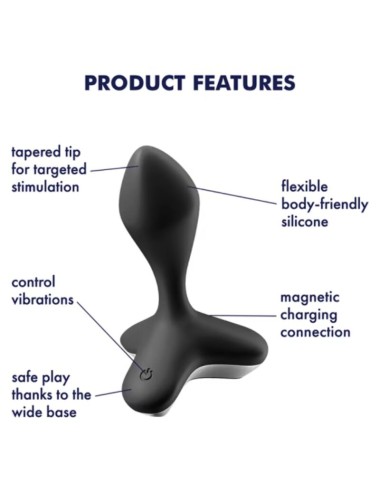 SATISFYER - GAME CHANGER PLUG VIBRATOR SCHWARZ