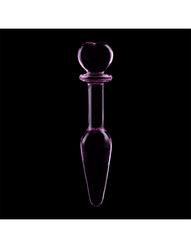 NEBULA SERIES BY IBIZA - MODELL 7 ANALPLUG BOROSILIKATGLAS ROSA 13.5 CM -O- 3 CM