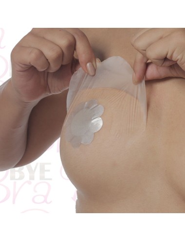 BYE-BRA - BRUSTVERBESSERUNG + SEIDEN NIPPEL ABDECKUNG CUP F/H