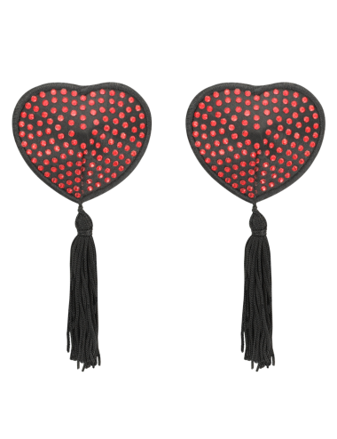 COQUETTE CHIC DESIRE - ROT/SCHWARZE NIPPELABDECKUNGEN