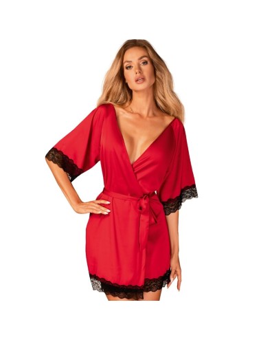 OBSESSIVE - SENSUELIA PEIGNOIR ROT S/M