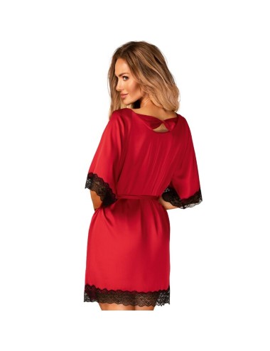OBSESSIVE - SENSUELIA PEIGNOIR ROT S/M