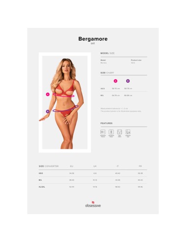 OBSESSIVE - BERGAMORE-SET ZWEITEILIG M/L
