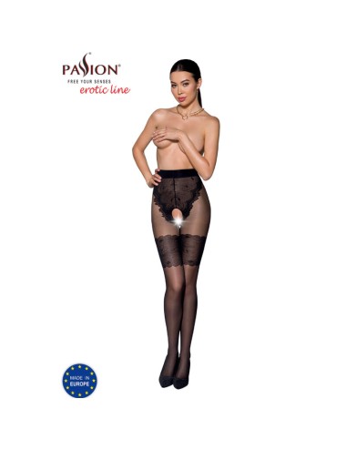 PASSION - TIOPEN 013 SCHWARZE STRUMPFHOSE 3/4 20/40 DEN